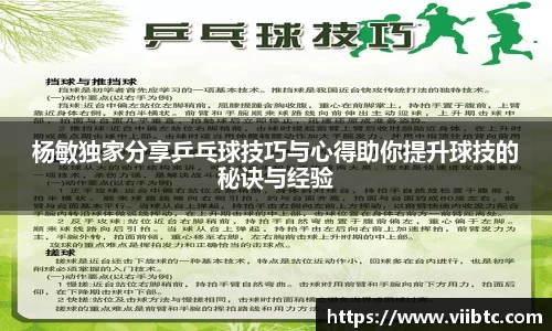杨敏独家分享乒乓球技巧与心得助你提升球技的秘诀与经验